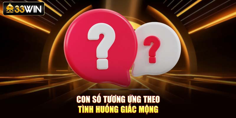 Con số tương ứng theo tình huống giấc mộng